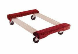 Carpeted platform dolly