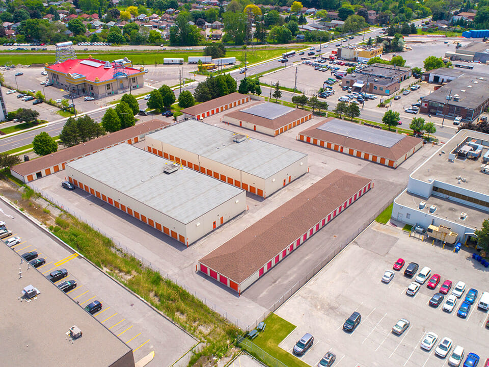 Public Storage Scarborough - Birchmount Rd - Panoramic aerial view