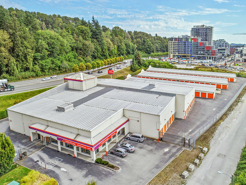 Public Storage Vancouver - Kinross St - Panoramic aerial view