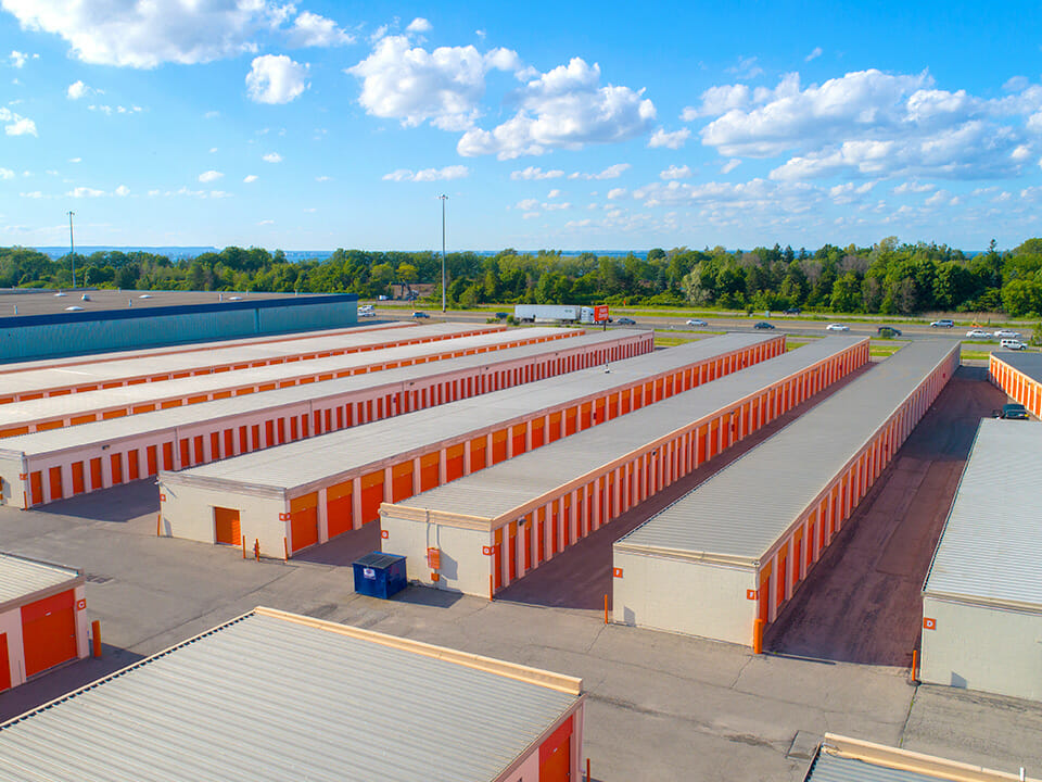 Public Storage Hamilton - Burford Rd - Panoramic aerial view