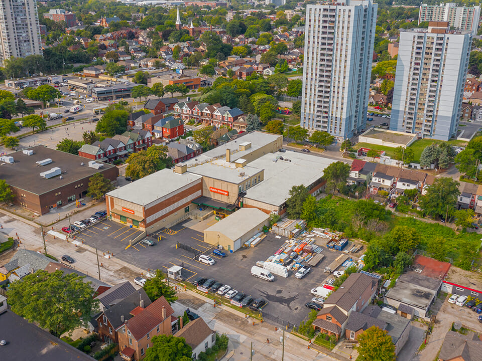 Panoramic aerial view