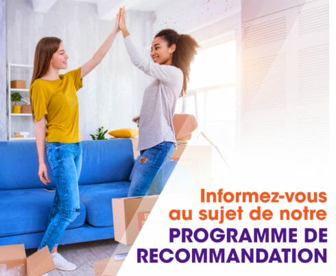 Renseignez-vous sur notre programme de recommandation.